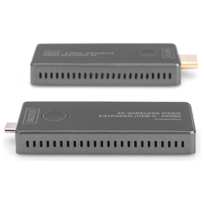 Digitus DS-55324 Set di estensori video wireless 4K 30 m USB-C HDMI 4K-30Hz colore Nero