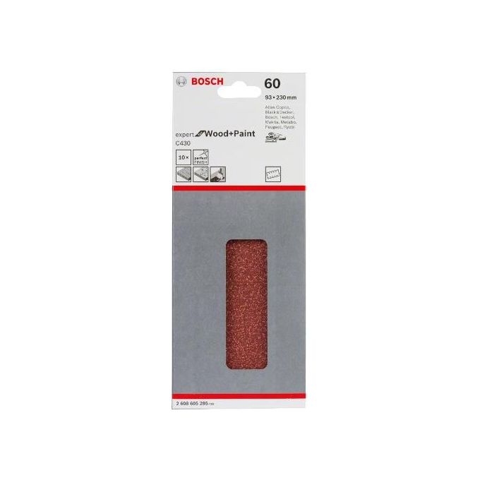 Bosch Fogli Abrasivi 93X230 Mm 60 Gr.