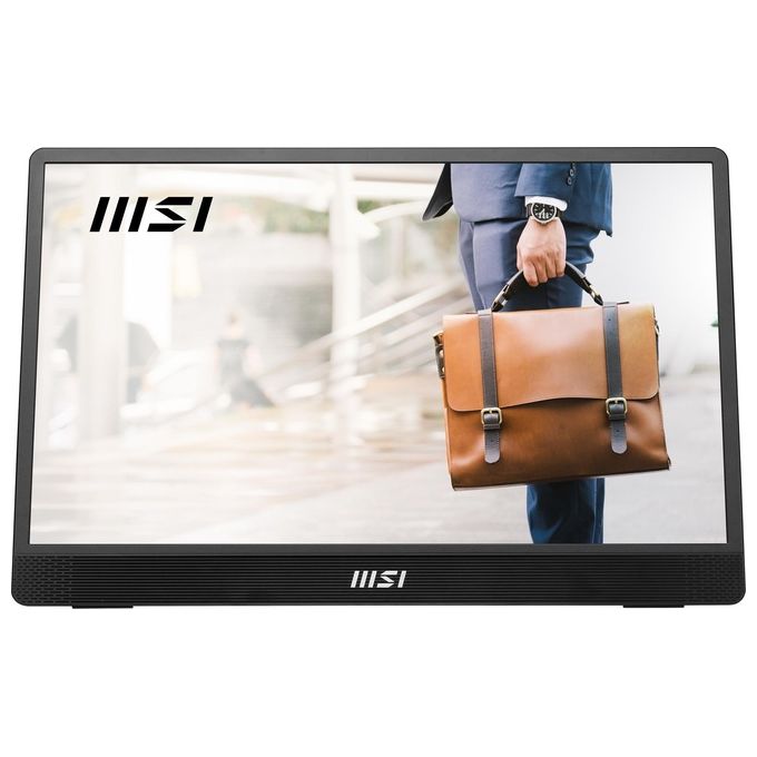 MSI 9S6-3PB70H-020 PRO MP161 E2 Monitor Portatile 15.6'' IPS FHD 1920x1080 60Hz 4ms Speaker Integrati Mini HDMI USB-C colore Nero