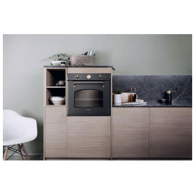 Hotpoint FIT 804 H AN HA Forno da incasso Elettrico Ventilato 73 L Classe A Diamond Clean Grill Rotisserie (59.5x59.5x56.4 cm) colore Antracite