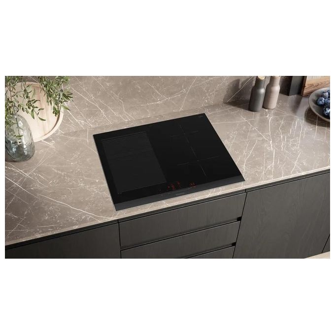 SIEMENS EX675HEC1E iQ700 Piano cottura a induzione 60 cm 4 zone FlexInduction colore Nero
