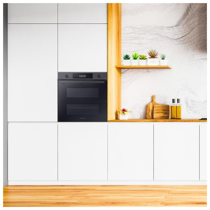 Samsung NV7B4540VBB Dual Cook Flex Serie 4 Forno da incasso Elettrico 76 L Classe A+ Vapore Wi-Fi 40 programmi (60x59,5x57 cm) colore Nero