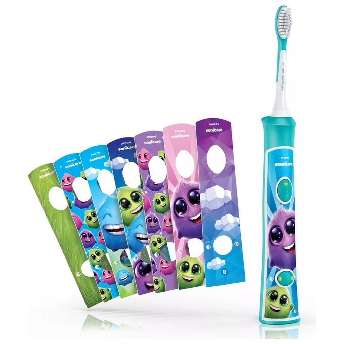 Philips HX6322-04 Sonicare for Kids Spazzolino Elettrico Sonico Ricaricabile con App Bianco