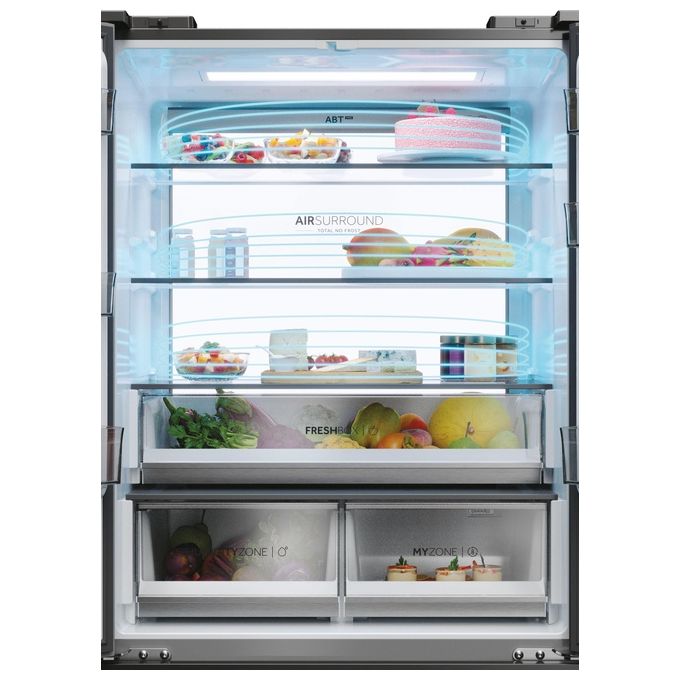 Haier HFR7819ENGC Serie 7 Frigorifero Multi Door 504 L 190 cm Classe E 36 dB No Frost WiFi colore Inox