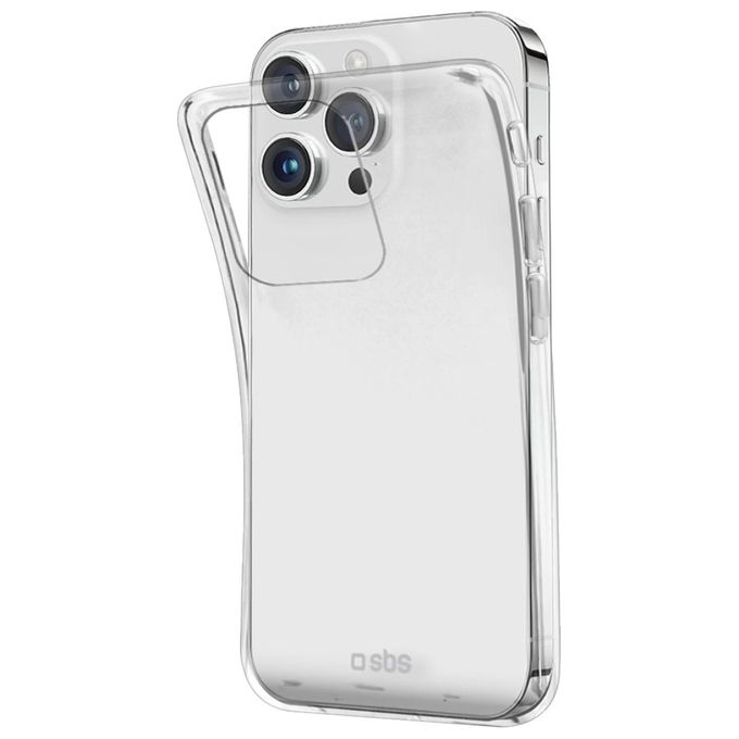 SBS TESKINIP1567PT Skinny Cover per iPhone 15 Pro Max TPU Antiurto Antigraffio colore Trasparente