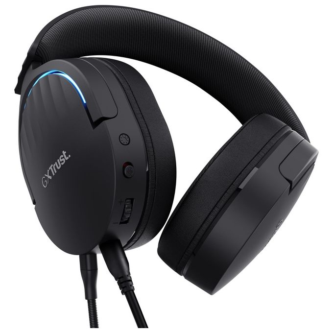 Trust 24900 GXT 490 Fayzo Cuffie Gaming USB Surround 7.1 Driver 50 mm Microfono Rimovibile RGB colore Nero
