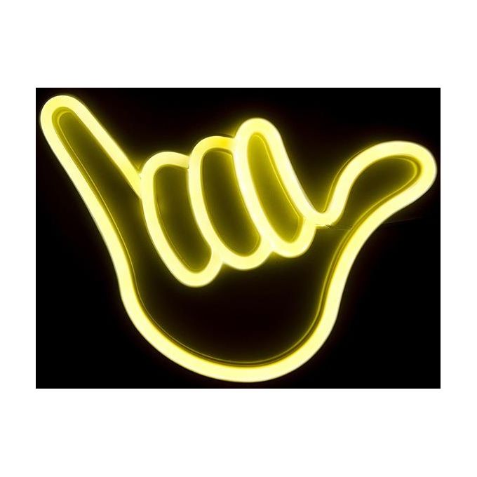 Muitomas Lampada Neon da Muro Hand