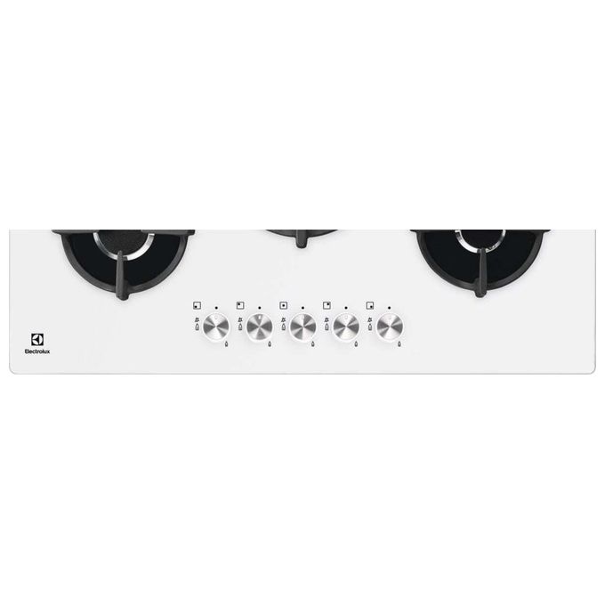 Electrolux KGG7537W Serie 600 Piano cottura a Gas 74 cm 5 fuochi Wok SpeedBurner Sicurgas colore Bianco