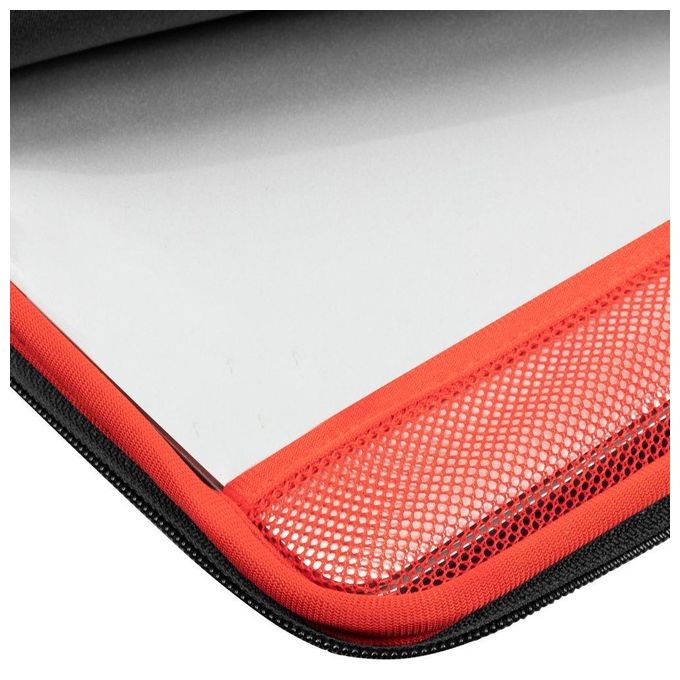 Rivacase Custodia Antishock per Laptop 13.3''-14'' Zip Verticale Nero