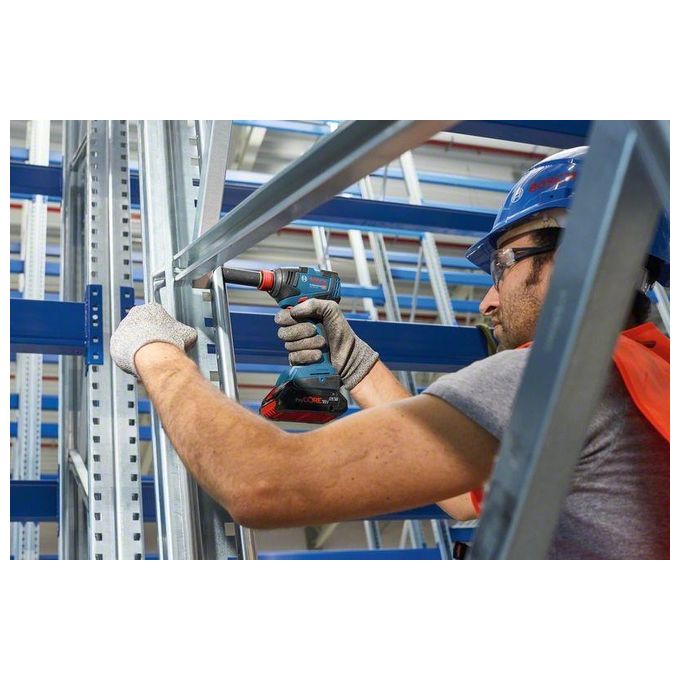 Bosch Professional 06019J2205 GDX 18V-200 Avvitatore a Impulsi 2 in 1 Motore Brushless 200 Nm Senza Batteria e Caricatore in L-BOXX 136 colore Nero