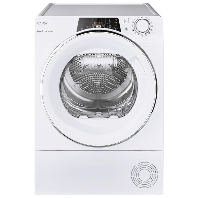 Candy ROE H9A2TCEX-S RapidÓ Asciugatrice Pompa di Calore 9 Kg Classe A++ Wi-Fi App hOn Woolmark (85x59,6x58,5 cm) colore Bianco
