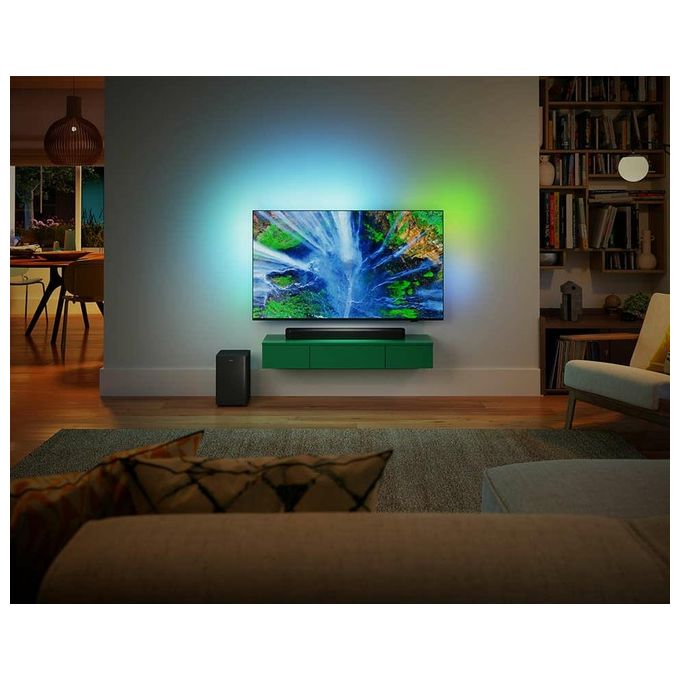 Philips TAB5309-10 Soundbar 2.1 con Subwoofer Wireless 240W Dolby Digital Plus DTS Virtual:X HDMI ARC Bluetooth 5.3 colore Grigio