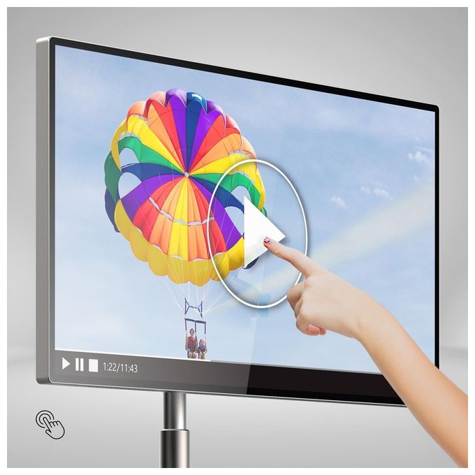 Thomson 32UE5M45 Go Plus Smart TV Portatile 32'' 4K Ultra HD LED Android Touch Batteria 9000 mAh Wi-Fi 6 colore Oro Champagne