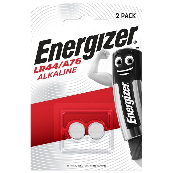 Energizer Lr44-a76 Batteria a Bottone da 1,50V Blister da 2 Pezzi