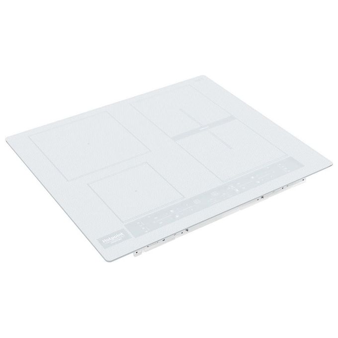 Hotpoint, Piano Cottura a Induzione HB 8460B NE-W, 59 cm, Bianco, 4 Zone, Comandi Touch