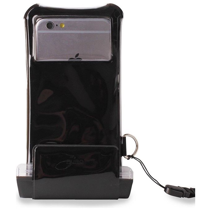 Puro WP4SLIMCBLK Custodia impermeabile per smartphone fino a 5,7'' colore nero