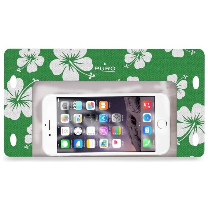 Puro Custodia Impermeabile per Smartphone XL Verde