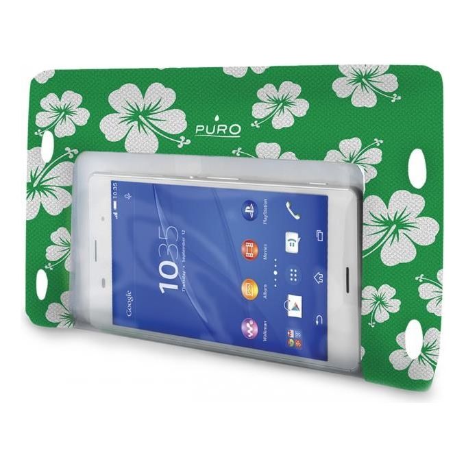 Puro Custodia Impermeabile per Smartphone XL Verde