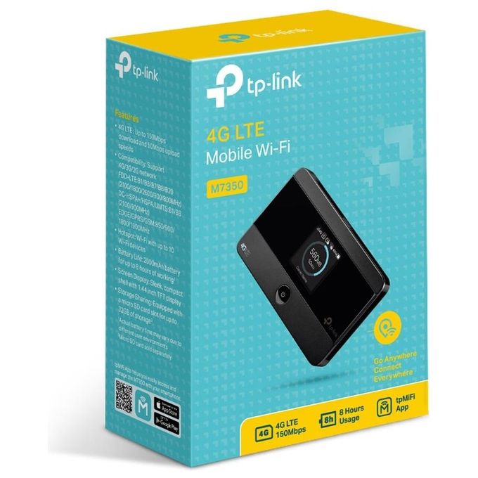 TP-Link M7350 Modem Router Wireless 3G UNITS Wi-Fi Nero