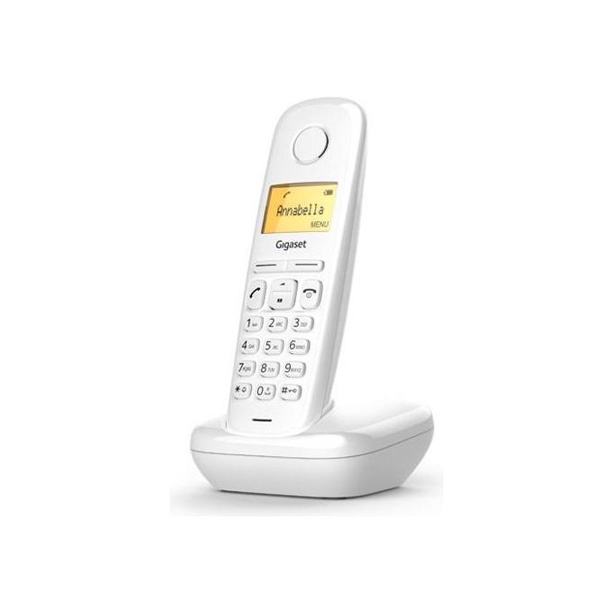 Gigaset A170 Cordless DECT Display 1,5'' Rubrica Bianco