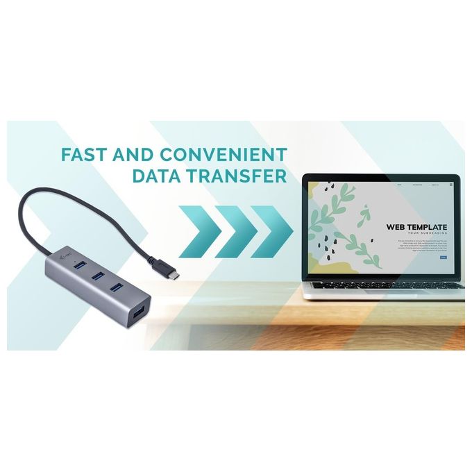 I-Tec C31HUBMETAL403 Metal Usb-c Hub 4 Port