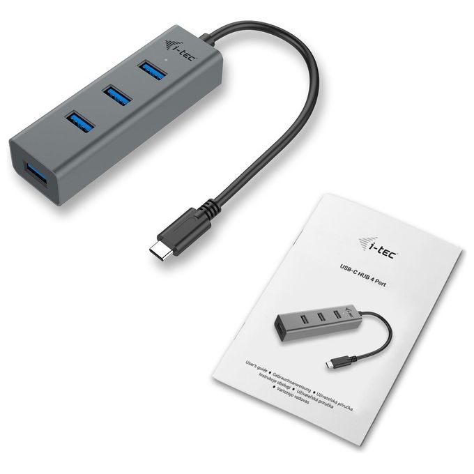 I-Tec C31HUBMETAL403 Metal Usb-c Hub 4 Port