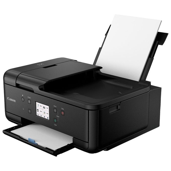 Canon PIXMA TR7650 Stampante Multifunzione 4 in 1 Getto d'Inchiostro 5 Cartucce Wi-Fi Stampa Fronte Retro Automatica ADF LCD Touch 4800 x 1200 DPI colore Nero