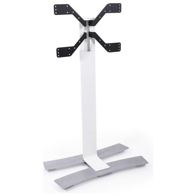 ITB Solution ER039060 Supporto da Pavimento per TV Monitor Compatibilita' VESA 600x400 mm Altezza 1567 mm Capacita' 50 Kg colore Bianco