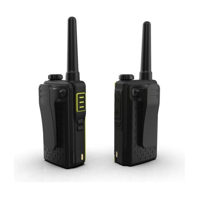 Kenwood UBZ-LJ9SET Ricetrasmittente Walkie-Talkie PMR446 32 canali 6000 m portata IP32 ricarica USB-C coppia colore Nero Giallo