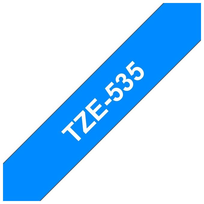 Brother Nastro tipo tz 12mm Bianco blu
