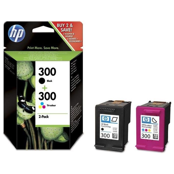 Hp Combo Pack Cartucce N 300 Nero Colore Blister