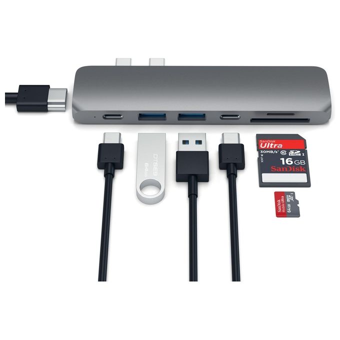 Satechi Hub Adattatore Type-C Pro 4K HDMI Space Gray