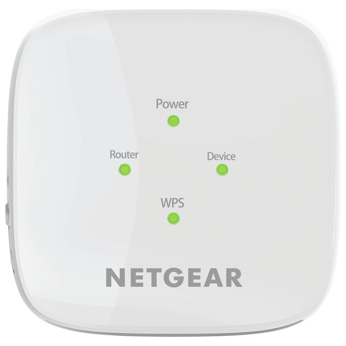 Netgear EX6110-100PES WiFi Range Extender Access Point Dual Band AC1200 2.4GHz 5GHz colore Bianco