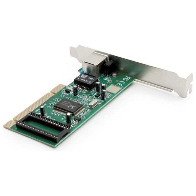Digitus Scheda Aggiuntiva Di Rete Gigabit Pci 10-100-1000 32 Bit Con Bracket Aggiuntivo Low Profile