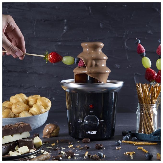 Princess Fontana di Cioccolato Modello 292994, Potenza 32W, Capacita' 0,4 Litri, Colore Nero