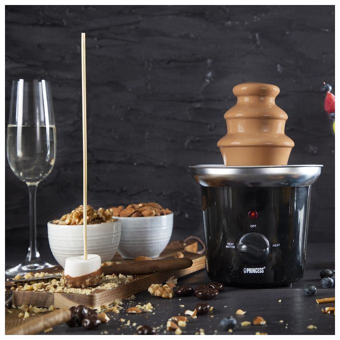 Princess Fontana di Cioccolato Modello 292994, Potenza 32W, Capacita' 0,4 Litri, Colore Nero