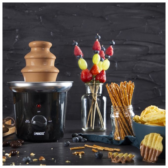Princess Fontana di Cioccolato Modello 292994, Potenza 32W, Capacita' 0,4 Litri, Colore Nero