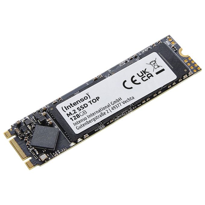 Intenso 3832430 Top Performance SSD Interno M.2 2280 128 GB SATA III fino a 520 MB-s lettura fino a 500 MB-s scrittura colore Nero