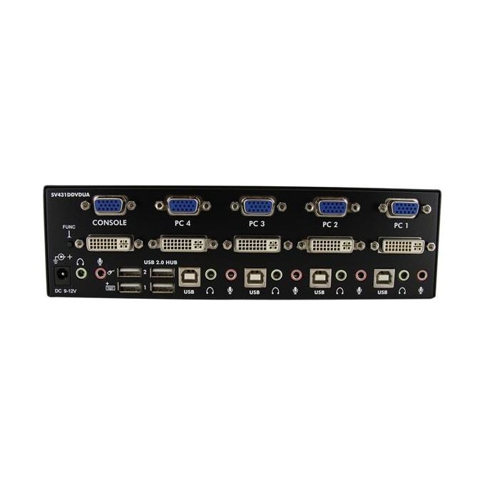 StarTech.com Switch Kvm Dvi Doppio Monitor Vga A 4 Porte