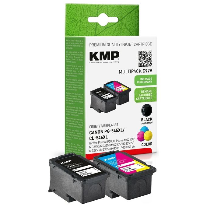 KMP C97V Cartuccia Compatibile Resa Elevata Nero Ciano Magenta Giallo colore Nero Ciano Magenta Giallo