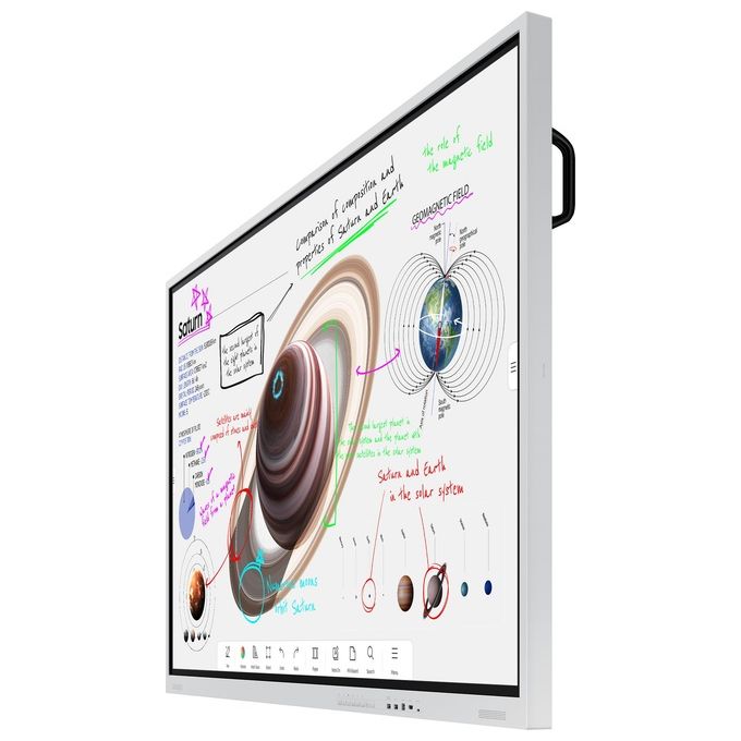 Samsung WM85B Lavagna Interattiva 85'' 3840x2160 Pixel Touch Screen Grigio Chiaro Hdmi