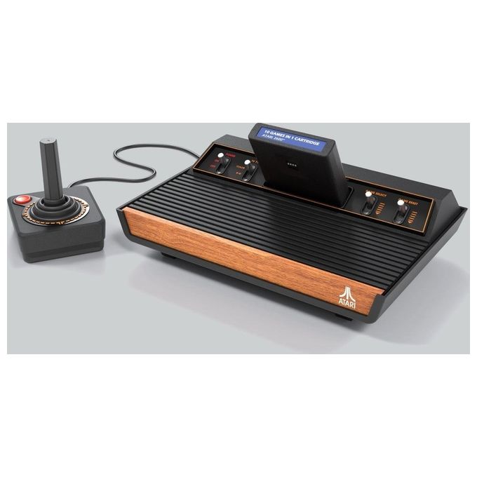 Atari 2600+ Console Retrogaming Cartuccia 10 Giochi Joystick CX40+ Uscita HDMI colore Nero Arancione