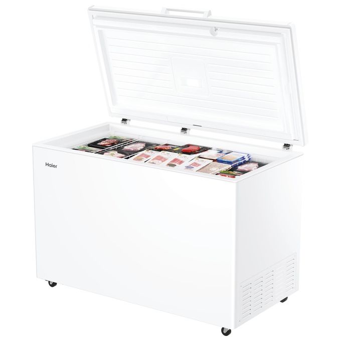 Haier HCE420D Congelatore Orizzontale 418 L 89 cm Classe D 39 dB Low Frost Congelamento Rapido colore Bianco