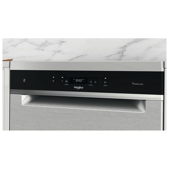 Whirlpool WFC3C26PFX Lavastoviglie Libera Installazione 14 coperti Classe E 6° SENSO NaturalDry 46 dB 8 programmi (85x60x59 cm) colore Inox