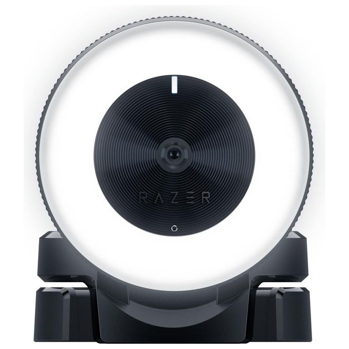 Razer Kiyo Telecamera da Scrivania con Illuminazione per Streamer Usb HD Webcam con Luce ad Anello Multi-Livello