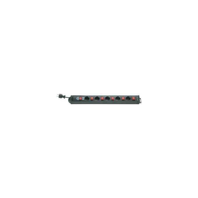 REV 0014503513 REV 5 prese con interruttori individuali 3,7 m 250 V 16 A 3500 W colore Nero