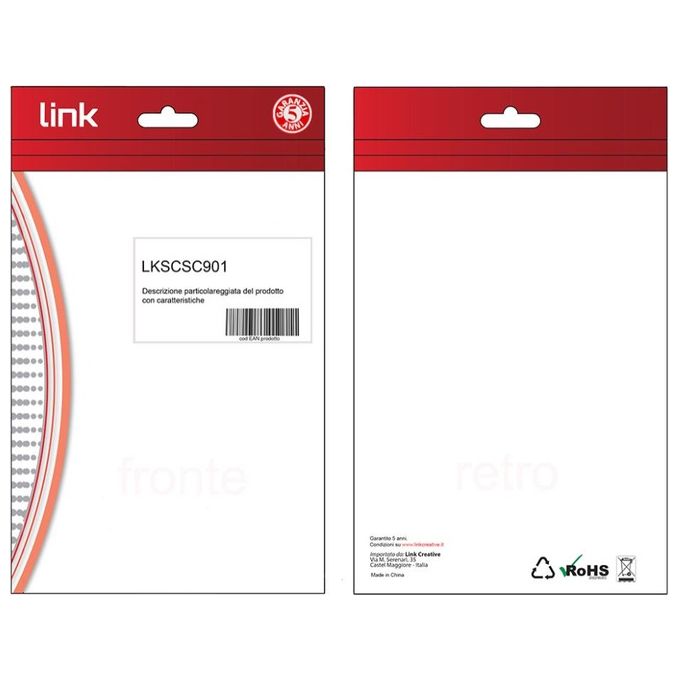 Link Cavo Fibra Ottica SC a SC Singlemode Duplex 9-125 1mt