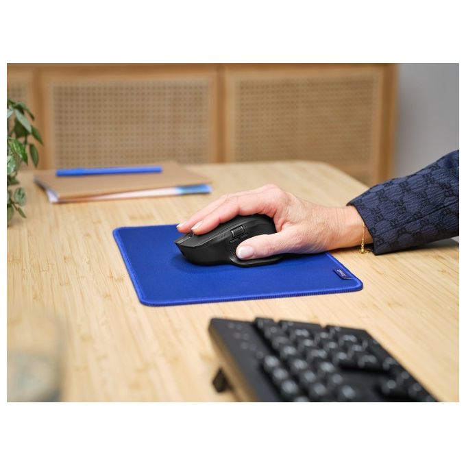 Trust 24820 Ozaa+ Mouse Wireless Multi-Dispositivo 6 Pulsanti Silenzioso 2 Rotelle Scorrimento Bluetooth 2.4GHz USB Type-C 60% Plastica Riciclata colore Nero