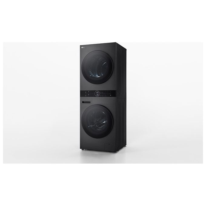 LG WT1210BBF WashTower Colonna Bucato 12-10 Kg 1400 rpm Classe A AI DD Pompa di Calore Wi-Fi (165,5x60x66 cm) colore Nero