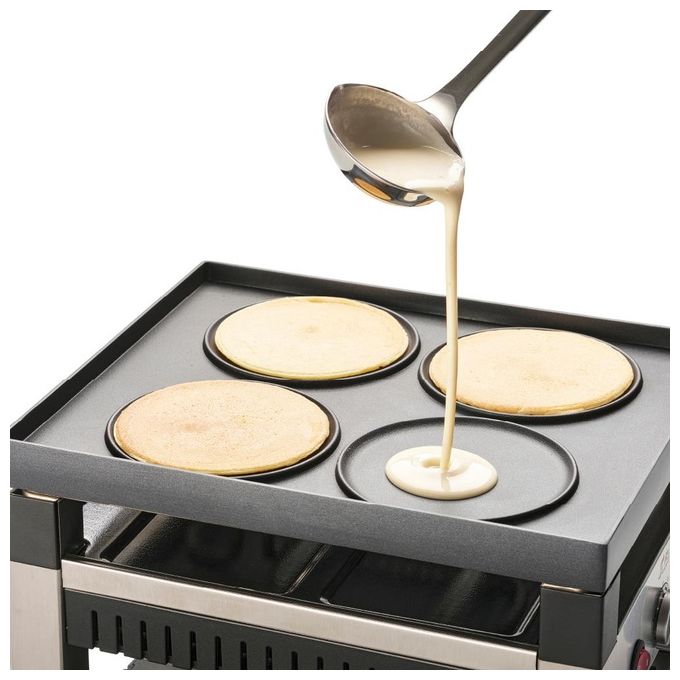 Solis 97756 Tavola Grill 5 in 1 1020 W Piastra Reversibile Antiaderente 4 Persone colore Nero Argento